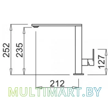 Смеситель Elleci Flat K97 Light Grey (MKKFLA97) картинка 2